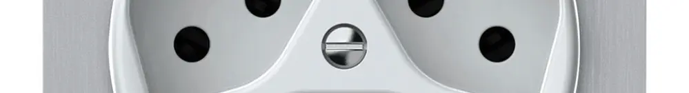 Presa INC origin 3×tipo 13 10A 230V 77×77mm bianco 