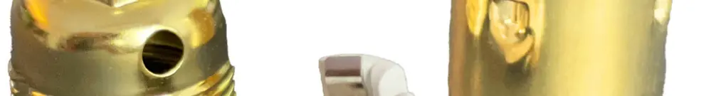 Portalampada Elektrogros portalampada a vite E14 ottonato 