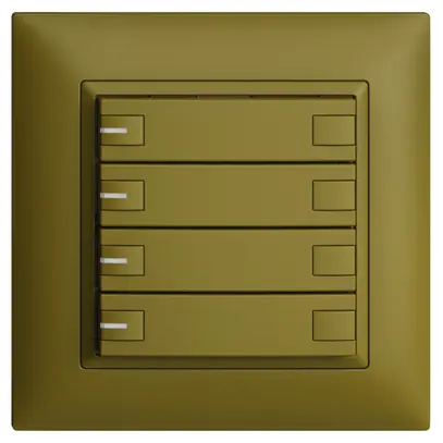 Poussoir KNX RGB ENC EDUE FMI, 250mW, a.LED RGB, 4×poussoir, comm.2×touches, ov 