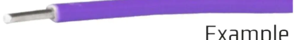 Fil M72 1×0.6mm étamé violet 