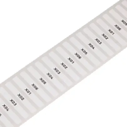 Rouleau d'étiquett.WAGO 5×35mm blanc 3000 pcs/bobine vierge 
