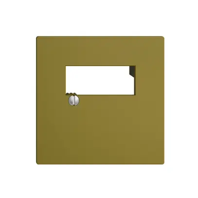 Placca frontale 2×RJ45 EDIZIOdue olive R&M swissline 