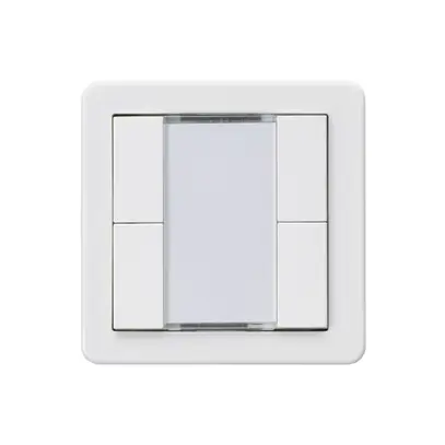 Pulsante Hager basico A KNX IR quadruplo LED bianco 