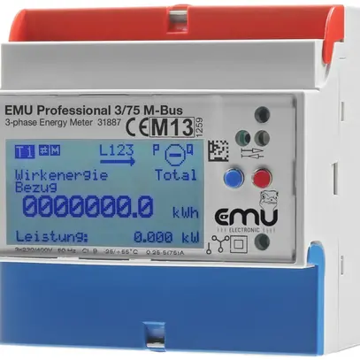 Contatore energia AMD EMU 3L 230/400VAC 75A M-Bus 