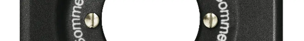 Kit front.Sommer-Winter-Sommer -Winter pour interr.rot.à clé noir 