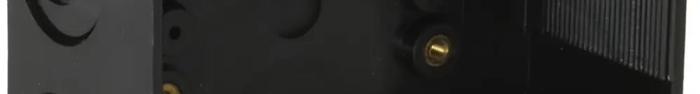 UP-Durchgangsdose Weidmann, leer, schwarz 