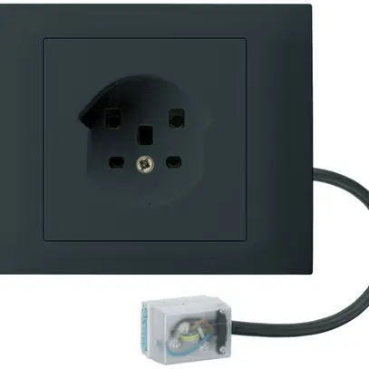 Presa INS HA kallysto tipo 25 con morsetti a innesto con Prisamobile G3 EC nero 