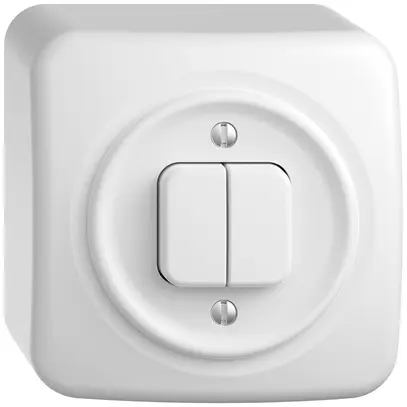 Contact à poussoir AP STANDARDdue SNAPFIX® 2×AR/1P bc 