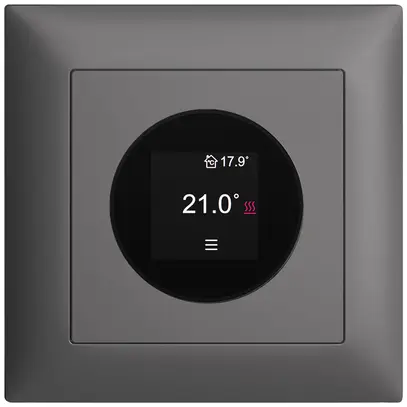 Termostato ambiente INC EDIZIOdue 230VAC 4…30°C 88×88mm grigio scuro 
