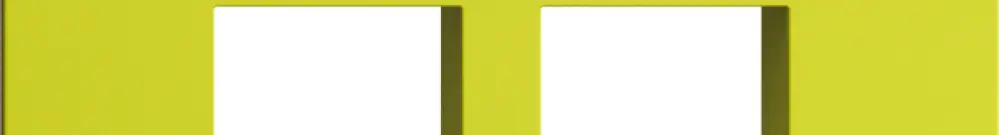 Kit montaggio EDIZIOdue F, uscita dritta, per 2×Keystone, lemon 