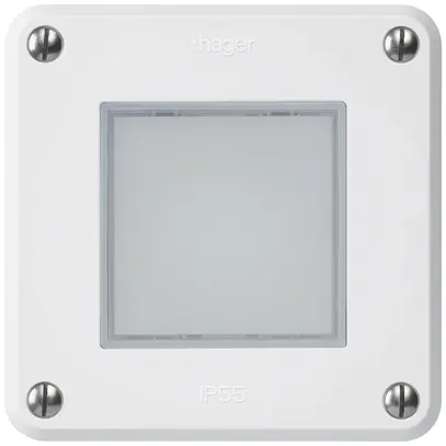Lampada LED INC robusto A IP55 bianco LED rosso/verde 