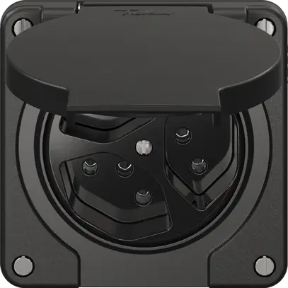 Prise NEVO N.CO, 3×T13, IP21, noir 