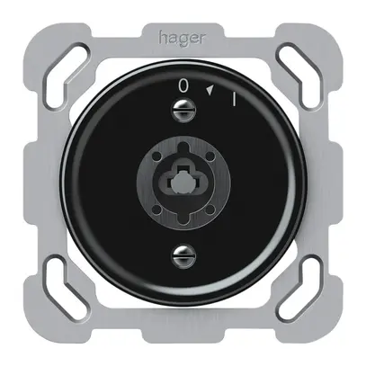Pulsante rotativo INC origin senza cilindro 1P 0<1 10A 230V 77×77mm nero 