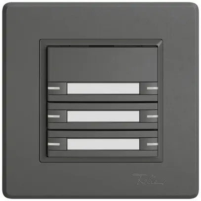 Poussoir KNX RGB ENC EDIZIO.liv SNAPFIX® capteur temp.RGB-LED étiqu.6×com.1T grf 