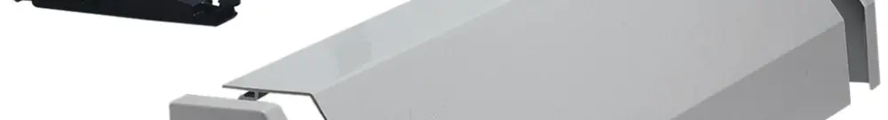 Canale di smistamento Hager univers 4-parti 1050mm grigio 