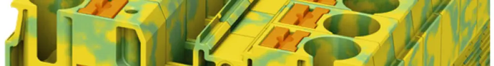 Morsetto di protez.0.5…16mm² con.Push-in verde/giallo PT 10-PE 