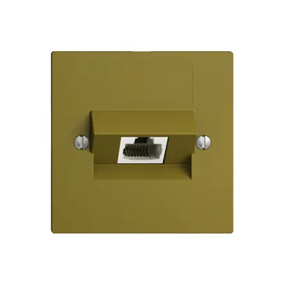 Prise ENC 1×RJ45/u 8P ITplus EDIZIOdue olive 