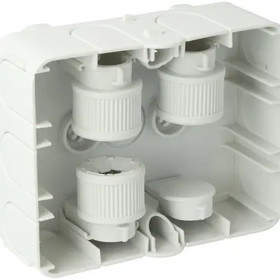 Scatola AGRO, per canale a griglia, fissaggio a morsetto, 120×95×40mm, gr 