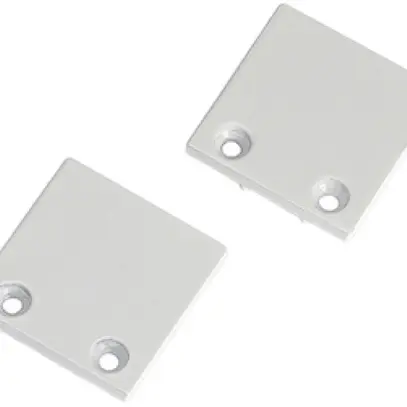 Plaque de fermeture SLV pour GLENOS Profi 2020, 2 pièces blanc 