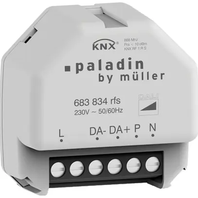 Gateway KNX RF/DALI INC paladin 683 834 rfs 1-can 64appareils/canal 230V 