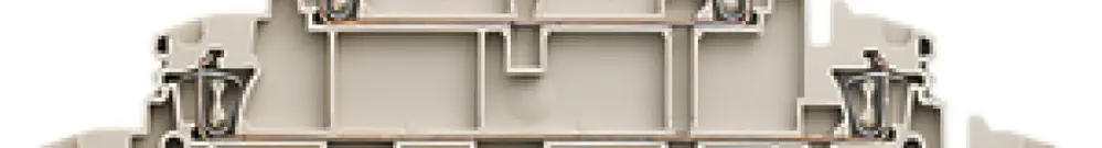 Morsetto a più piani WM ZVLD 2.5 connessione a molla 2.5mm² 4 piani beige 