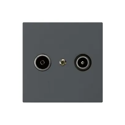 Prise de passage ENC kallysto R/TV 19dB anthracite 