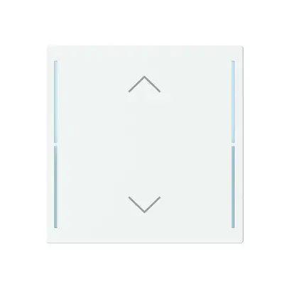 Couverture de poussoir ABB SIDUS touch 1-fois "bascule-haut/bas" blanc 