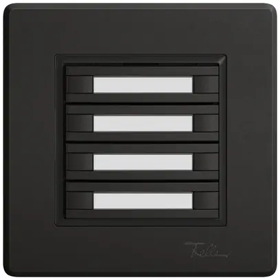 Pulsante KNX RGB INC EDIZIO.liv SNAPFIX® sensore temp.s.LED targ.4× com.2T ne 