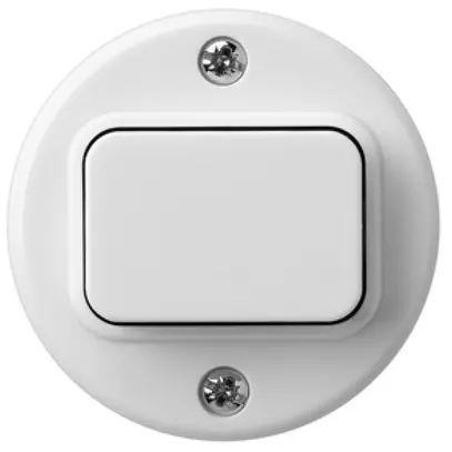 Kit frontale basico Ø43mm bianco per interr. pulsante 
