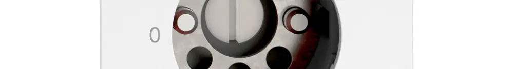 Schlüsselschalter EDIZIO.liv für KABA 1262KA m.1 Pol voreilend 4P 0-1 T=77mm ws 