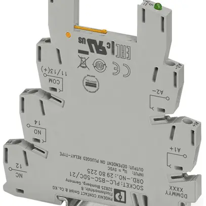 Socle pour relais PX PLC-BSC DIN35 raccordement à vis 5L 80mm 6.2×94mm 