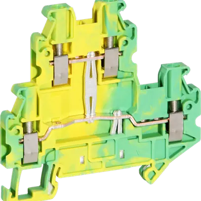 Doppelstock-Reihenklemme 0.14…4mm² grün/gelb UTTB 2.5-PE 