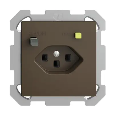 Prise ENC EDIZIOdue T23 FI 30mA FM, coffee 