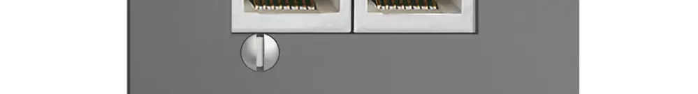 Boîte 2×RJ45/s 8P par. EDIZIOdue gris foncé, R&M swissline 