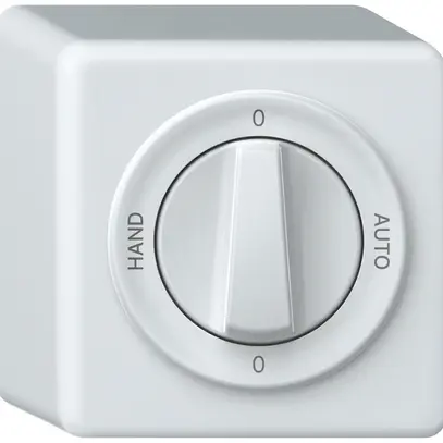 Interruttore rotativo AP origin comm.2/1L 16A 250V 0-AUTO-0-HAND 88×88×54mm bi 