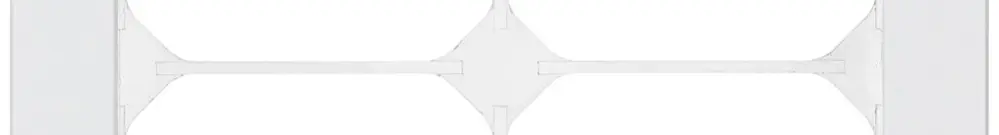 Cadre de recouvrement KAL.art 2×2 154×154mm Al blanc 