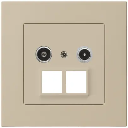 Prise multimédia ENC kallysto.pro R/TV 4dB 2GHz beige 