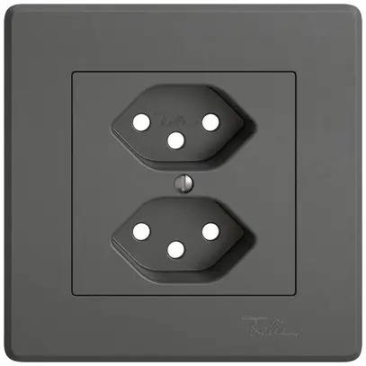 Kit di montaggio INC EDIZIO.liv SNAPFIX® per presa 2×T13 grs 