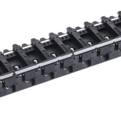 Panneau de distribution 19" Basic 1UH 24×blindé noir 