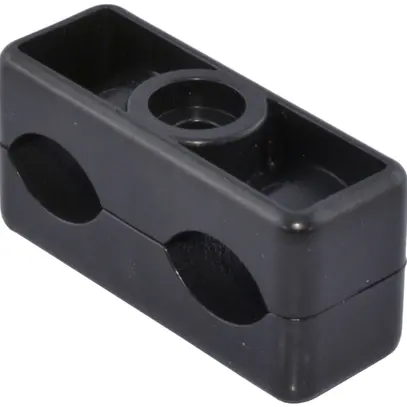 Brida per cavo per 2×11…15mm Fixer nero 