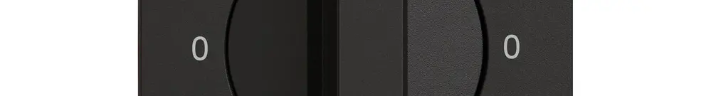 Montageset EDIZIO.liv SNAPFIX® f.Drehschalter m.Griff 0-Hiver-0-Été sz 