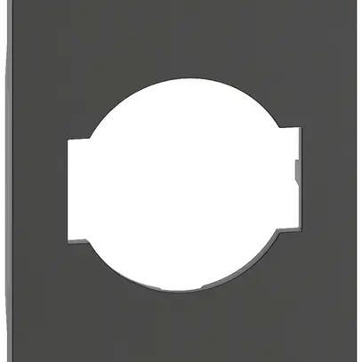 Cache Living Now 3 modules pour prise Schuko/italienne noir 
