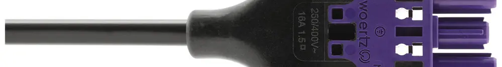 Câble de raccordement Woertz 49343/C1 3×1.5mm² 250V 16A 10m vi prise-libre Cca 