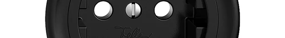 Kit frontal Feller STANDARDdue pour prise Schuko Ø60mm noir 