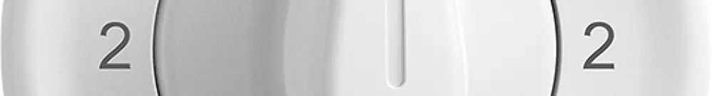 Interruttore rot.INC STANDARDdue 3/1L bianco, con impugnatura girevol 