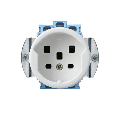 Prise HA basico type 25 avec bornes enfichables blanc 
