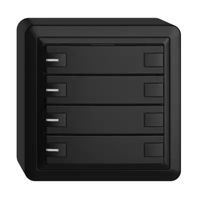 Poussoir KNX RGB AP EDUE, 250mW, a.LED RGB, 4×poussoir, comm.2×touches, no 