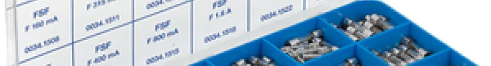 Assortimento di fusibili ritardati, piccola capacità di interruzione (L) 