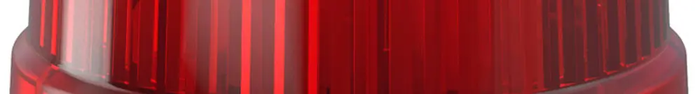 Lampada flash e permanente WERMA Mini TwinLIGHT, 24VAC/DC, rosso 