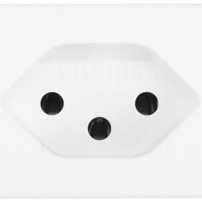 Presa INS Steffen FLF 3/5, 1×T13 10A, con morsetti a innesto, bianco 